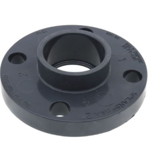 Flange One Piece - PVC - 2" FLANGE, PVC, SOCKET - Part #: 851-020