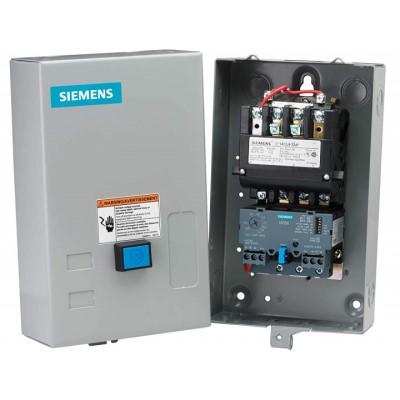 Siemens - Non-Reversing Motor Starter Size 0 Three Phase Full Voltage Solid-State Overload Relay OLR Amp Range 3-12A 24VAC 50-60Hz Coil Combination Type Indoor General Purpose Use - Part #: 14CUC32BJ