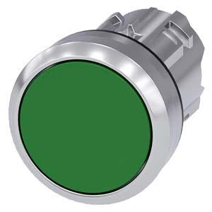 Siemens - 22mm Green Pushbutton Mechanism - Part #: 3SU1050-0AB40-0AA0