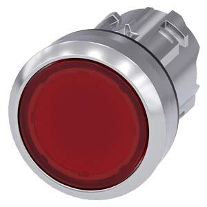 Siemens - 22mm Red Pushbutton Mechanism - Part #: 3SU1050-0AB20-0AA0