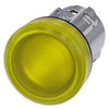 Siemens - 22mm Yellow Pilot Light Lens - Part #: 3SU1051-6AA30-0AA0