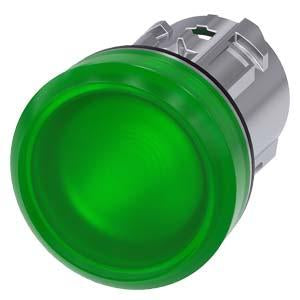 Siemens - 22mm Green Pilot Light Lens - Part #: 3SU1051-6AA40-0AA0