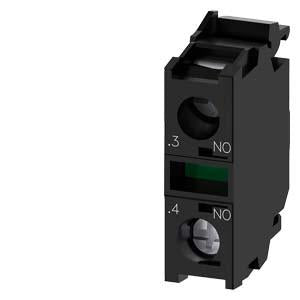 Siemens - 22mm Contact Block, 1NO - Part #: 3SU1400-1AA10-1BA0