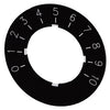 Siemens - 22mm Potentiometer Label, "0 - 10" - Part #: 3SU1900-0BG16-0SA0