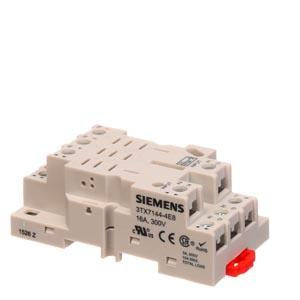 Siemens - 3 Pole Socket Relay Base - Part #: 3TX7144-4E8
