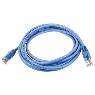 RS Pro - Cat5e Cable Blue Unshielded PVC Male RJ45 Male RJ45 Termination 1.64 ft (0.5m) - Part #: 557250