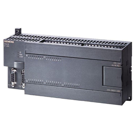 Siemens - S7-200 CPU 226 Compact Unit, AC Power Supply 24 DI DC/16 DO Relay, 16/24 KB Code/10 KB Data, 2 PPI/Freeport Ports  - Part #: 6ES7216-2BD23-0XB0