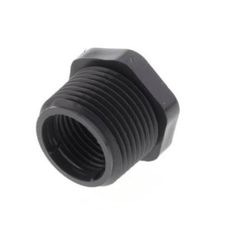 Reducer Bushing Flush Style - PVC - 3/4" X 1/2" S80 PVC BUSHING - Part #: 839-101