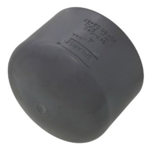 Cap - PVC - 4"  SCH 80 PVC SOC CAP - Part #: 847-040