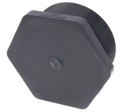 Plug - PVC - 3" SCH 80 PVC THRD PLUG - Part #: 850-030