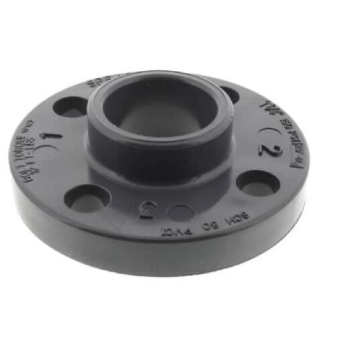 Flange One Piece - PVC - 3/4" SCH 80 PVC SW FLANGES - Part #: 851-007