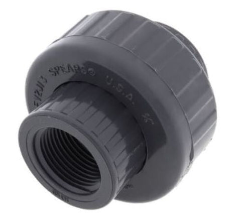 Union - PVC - 3/4" SCH 80 PVC THRD UNION - Part #: 858-007