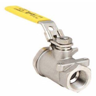 Apollo - 3/8" - 316 SS Ball Valve with Mounting Pad and with Locking Handle - Part #: 7610227A