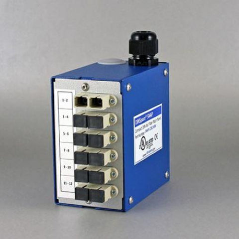 Din Space - SNAP Compact Fiber Optic Patch Panel, 6 SC External Interfaces, 6 SC Internal Interfaces - Part #: SNAP-12SC-MM