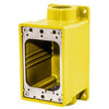 Hubbell - Watertight Series, FD Box, 3/4" NPT,Yellow, NEMA 4X - Part #: HBL60CM83A