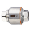 IFM SM9604-Series SS Magnetic-Inductive Flow Meter, 4-Digit LED Display, 0-80 GPM Measuring Range, 02ct. 4-20mA/0-10VDC Analog Outputs, 4-Pin Micro DC Connector, 1.5" (DN40) FNPT Connections - Part #: SM9604