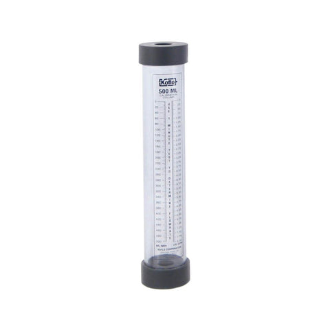 Koflo 500 ml - Calibration Column with PVC Body - Vented - 3/4" FPT Connection - 2" Diameter - 16" Length - Part #: Koflo500
