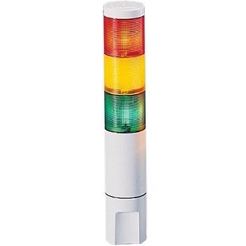 Federal Signal  - Microstat, 3-High, 120VAC, Includes (1) Red, Green, Clear, Amber, Blue Lens, Surface/Pipe Mount - Part #: MSL3-120