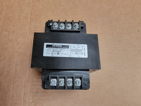 Siemens - Control Power Transformer, 300VA, 1PH, Pri 550/575/600V, Sec 110/115/120V, Domestic - Part #: MT0300E