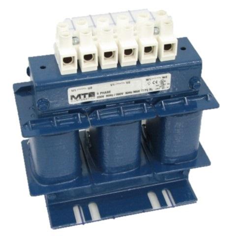 MTE - 3HP 600VAC 5% Impedence Reactor - Part #: RLW-04P806