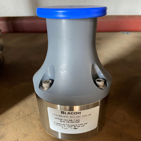 Blacoh 316SS 2-Port  Pressure Relief Valve, 1" 2 Port NPT Connections, 5-150 PSI Adjustable, PTFE Diaphragm - Part # - VPR2P-100-SS-T-NA